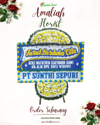 Papan Bunga Duka di Karangampel